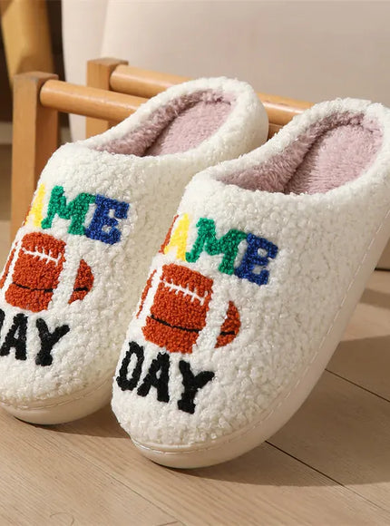 KissICON Winter New Letter Print Women's Slippers Fashion Mix