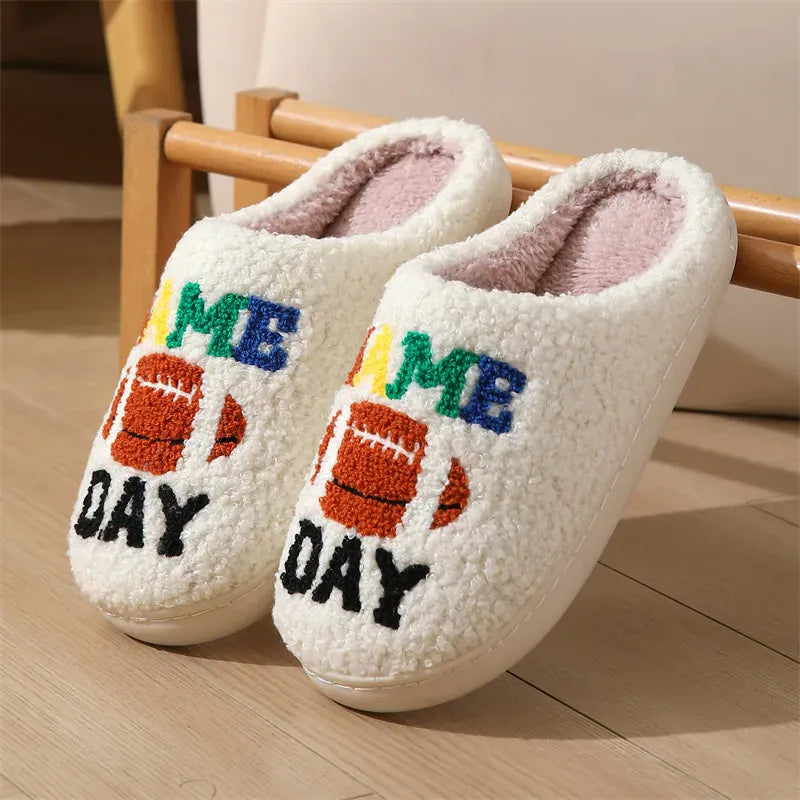 KissICON Winter New Letter Print Women's Slippers Fashion Mix