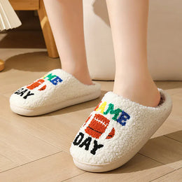 KissICON Winter New Letter Print Women's Slippers Fashion Mix