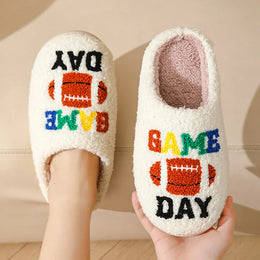 KissICON Winter New Letter Print Women's Slippers Fashion Mix