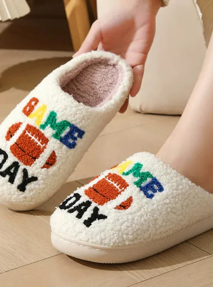 KissICON Winter New Letter Print Women's Slippers Fashion Mix