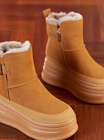 KissICON Winter Outdoors New 2025 High Quality Suede Platform