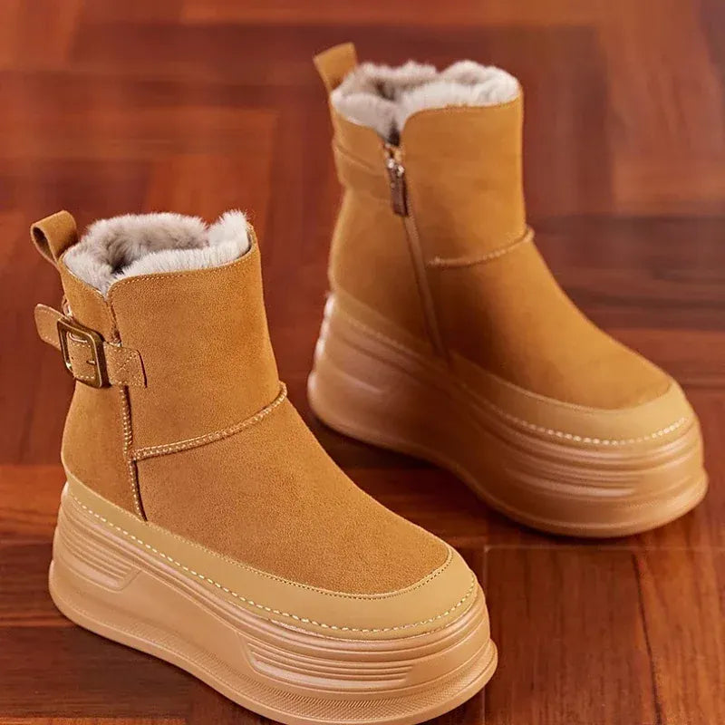 KissICON Winter Outdoors New 2025 High Quality Suede Platform