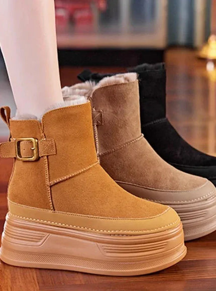 KissICON Winter Outdoors New 2025 High Quality Suede Platform