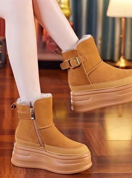 KissICON Winter Outdoors New 2025 High Quality Suede Platform