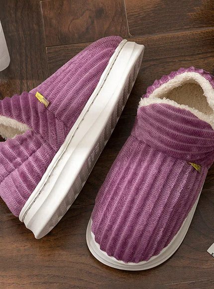KissICON Winter Warm Indoor Cotton Padded Shoes Women Thicken