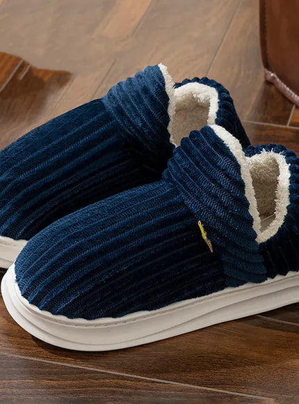 KissICON Winter Warm Indoor Cotton Padded Shoes Women Thicken
