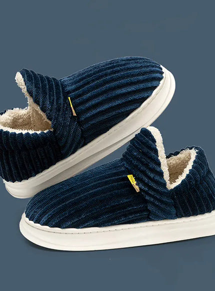 KissICON Winter Warm Indoor Cotton Padded Shoes Women Thicken