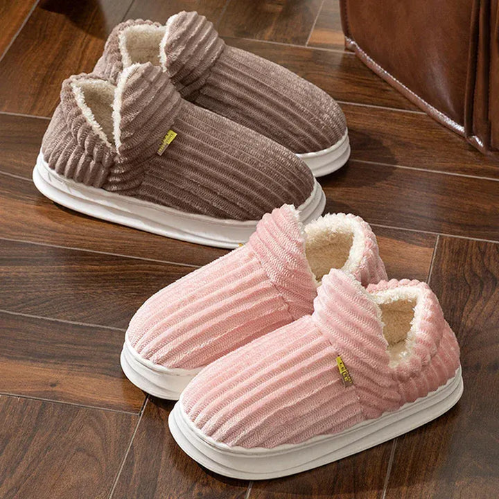 Winter Warm Indoor Cotton Padded Shoes Women Thicken