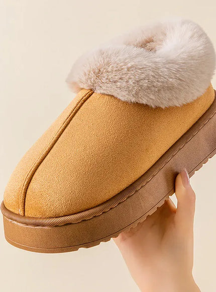 KissICON Winter Women Shoes Fashion Snow Boots Fluffy Plush