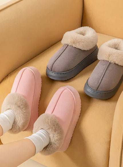 KissICON Winter Women Shoes Fashion Snow Boots Fluffy Plush