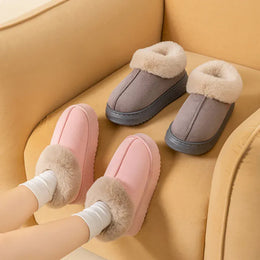 KissICON Winter Women Shoes Fashion Snow Boots Fluffy Plush
