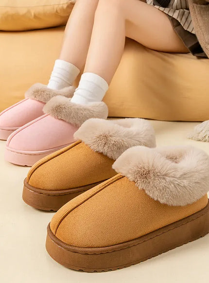 KissICON Winter Women Shoes Fashion Snow Boots Fluffy Plush