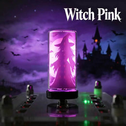 KissICON witch pink Halloween DecorAITHEA Led Glass Light  Usb Night Light Bulb Touch Dimming Usb Night Light For Car Interior Bedroom Home Decor