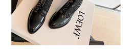 KissICON Woman Fashion Lace Flower Boots Thick Heel Pointed