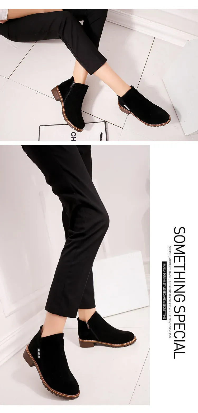 KissICON Women Boots 2024 Autumn Winter Boots Female Shoes