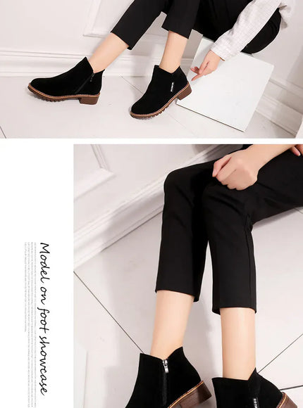 KissICON Women Boots 2024 Autumn Winter Boots Female Shoes