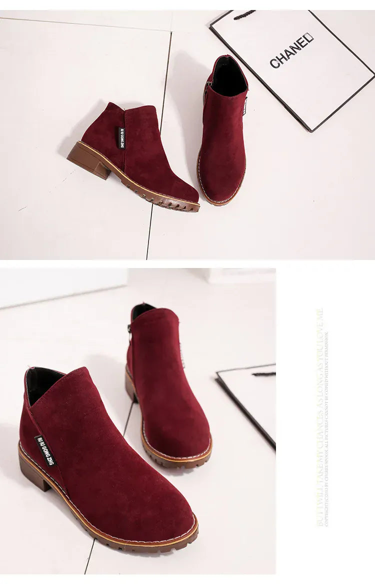 KissICON Women Boots 2024 Autumn Winter Boots Female Shoes