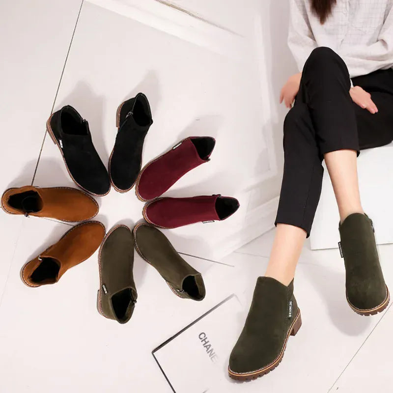 KissICON Women Boots 2024 Autumn Winter Boots Female Shoes