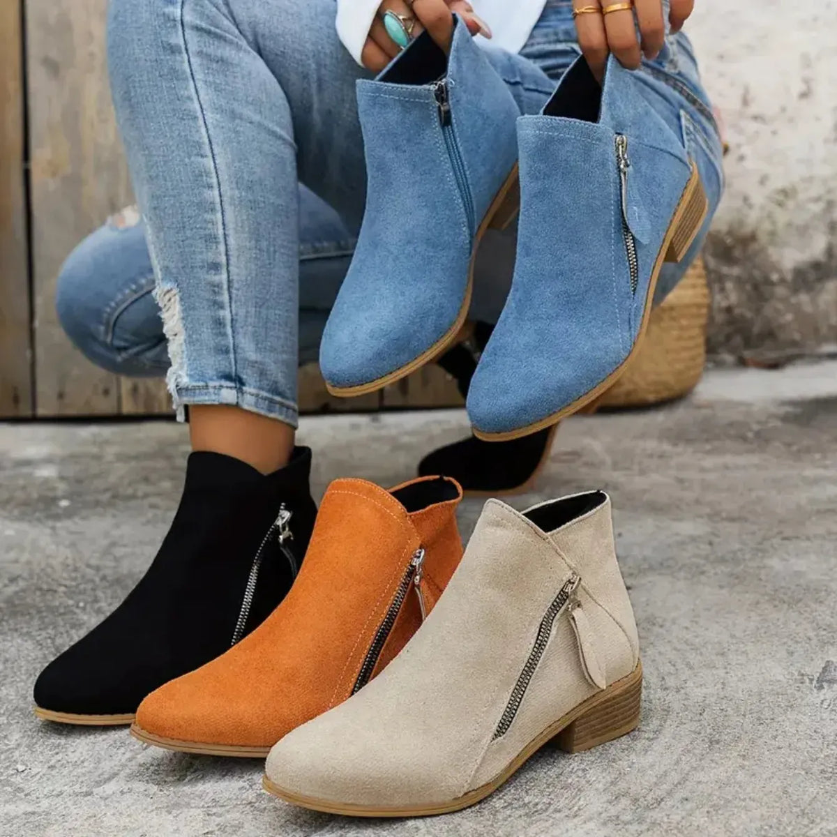 KissICON Women Boots 2024 New Autumn Boots Women Fashion