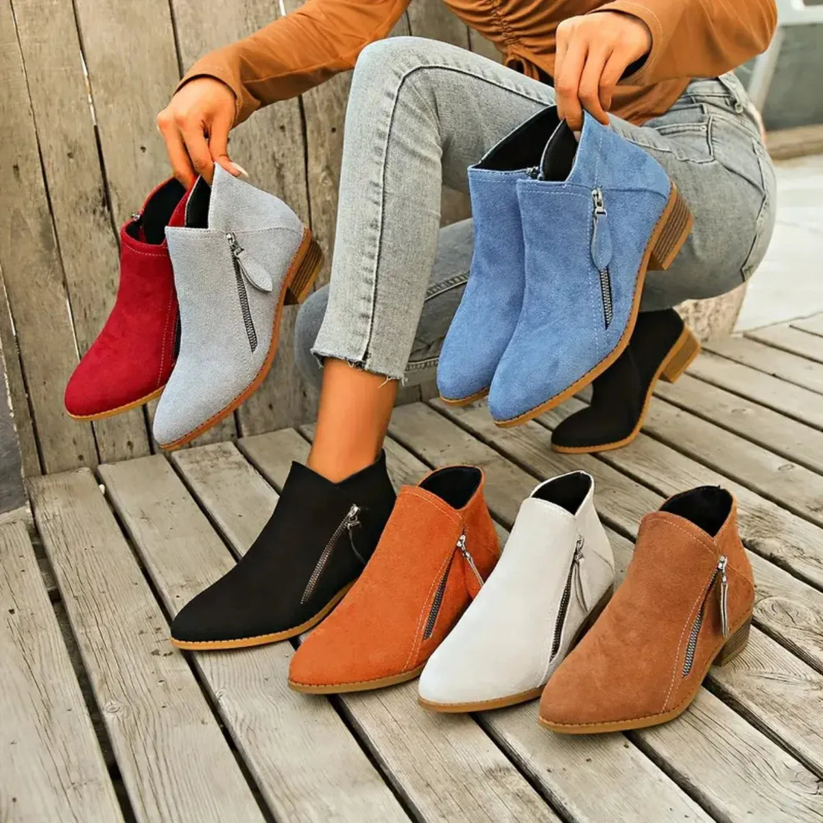 KissICON Women Boots 2024 New Autumn Boots Women Fashion