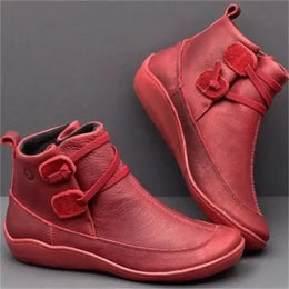 KissICON Women Boots Autumn/winter New Flat Bottomed British Style