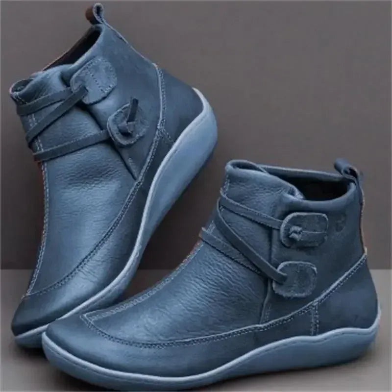 KissICON Women Boots Autumn/winter New Flat Bottomed British Style