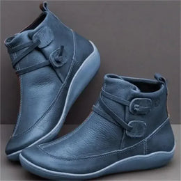 KissICON Women Boots Autumn/winter New Flat Bottomed British Style