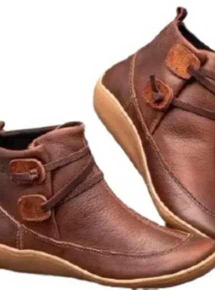 KissICON Women Boots Autumn/winter New Flat Bottomed British Style