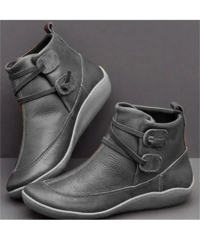 KissICON Women Boots Autumn/winter New Flat Bottomed British Style