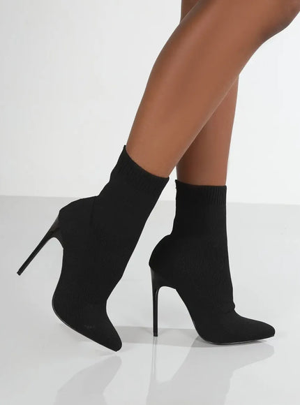 KissICON Women Boots Short High Heels Shoes For Women