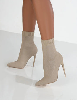 KissICON Women Boots Short High Heels Shoes For Women