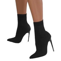 KissICON Women Boots Short High Heels Shoes For Women