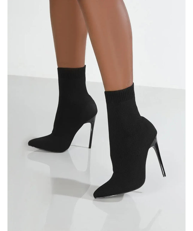 KissICON Women Boots Short High Heels Shoes For Women