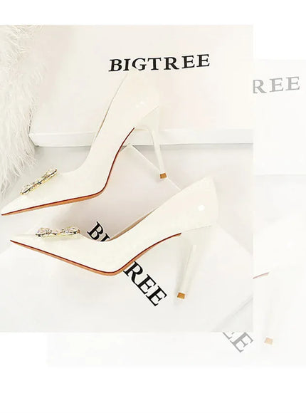 KissICON Women Elegant High Heel Stiletto Pumps Pointed Toe