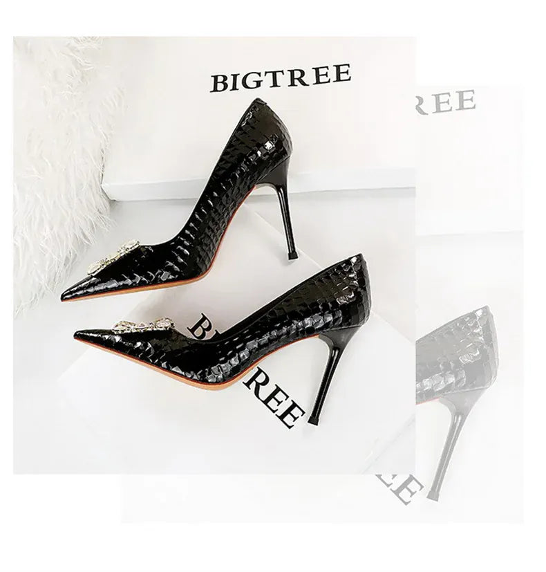 KissICON Women Elegant High Heel Stiletto Pumps Pointed Toe