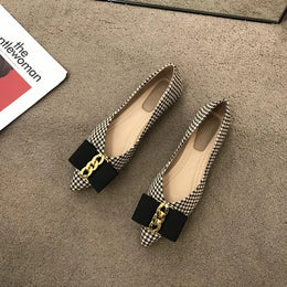 KissICON Women Flats Shoes 2023 Black Apricot Flat Heel