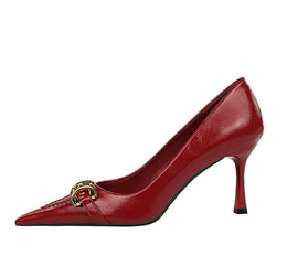 KissICON Women High Heel Stiletto Shallow Mouth Pointed Toe
