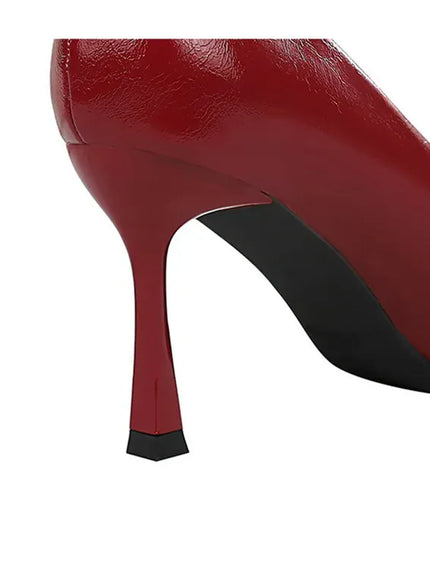 KissICON Women High Heel Stiletto Shallow Mouth Pointed Toe