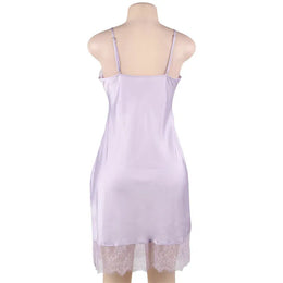 KissICON Women Lingerie Nightgown Silk Satin Slip Dress Nightie Lace Chemise Sexy Night Dress Lingerie Plus Size Nightgown Nightwear