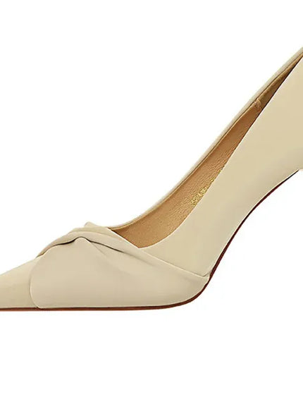 KissICON Women Luxury Suede Shallow Mouth Pointed Toe Thin
