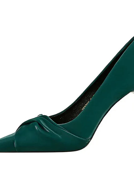 KissICON Women Luxury Suede Shallow Mouth Pointed Toe Thin