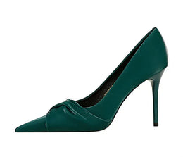 KissICON Women Luxury Suede Shallow Mouth Pointed Toe Thin