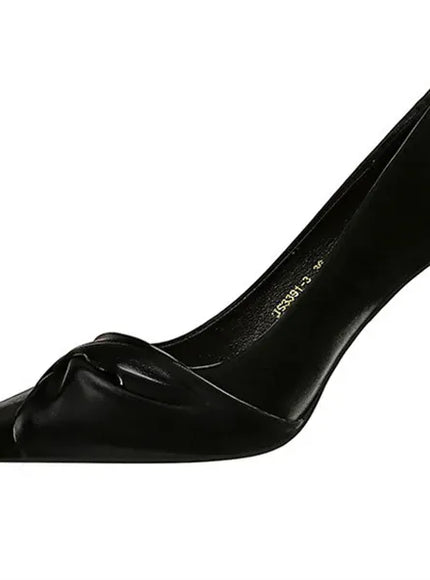KissICON Women Luxury Suede Shallow Mouth Pointed Toe Thin
