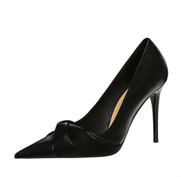 KissICON Women Luxury Suede Shallow Mouth Pointed Toe Thin