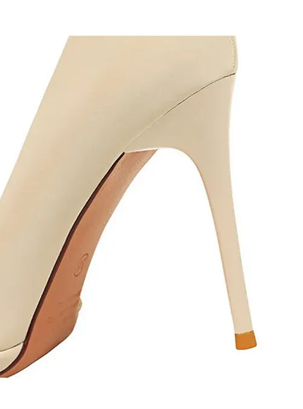 KissICON Women Luxury Suede Shallow Mouth Pointed Toe Thin