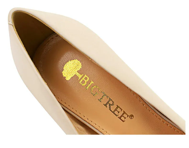 KissICON Women Luxury Suede Shallow Mouth Pointed Toe Thin