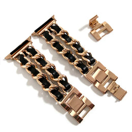 KissICON Women Metal Strap for Apple Watch Band 10 9 8 Ultra 46mm 42mm 49mm 7 SE 6 5 41mm 45mm 44/40mm Lady Gold Steel Bracelet Wristband