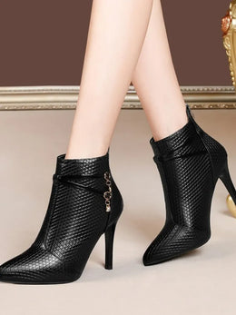 KissICON Women's Boots 2022 New Large Size High-heeled Fashion