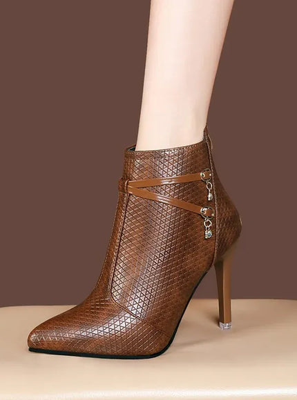 KissICON Women's Boots 2022 New Large Size High-heeled Fashion